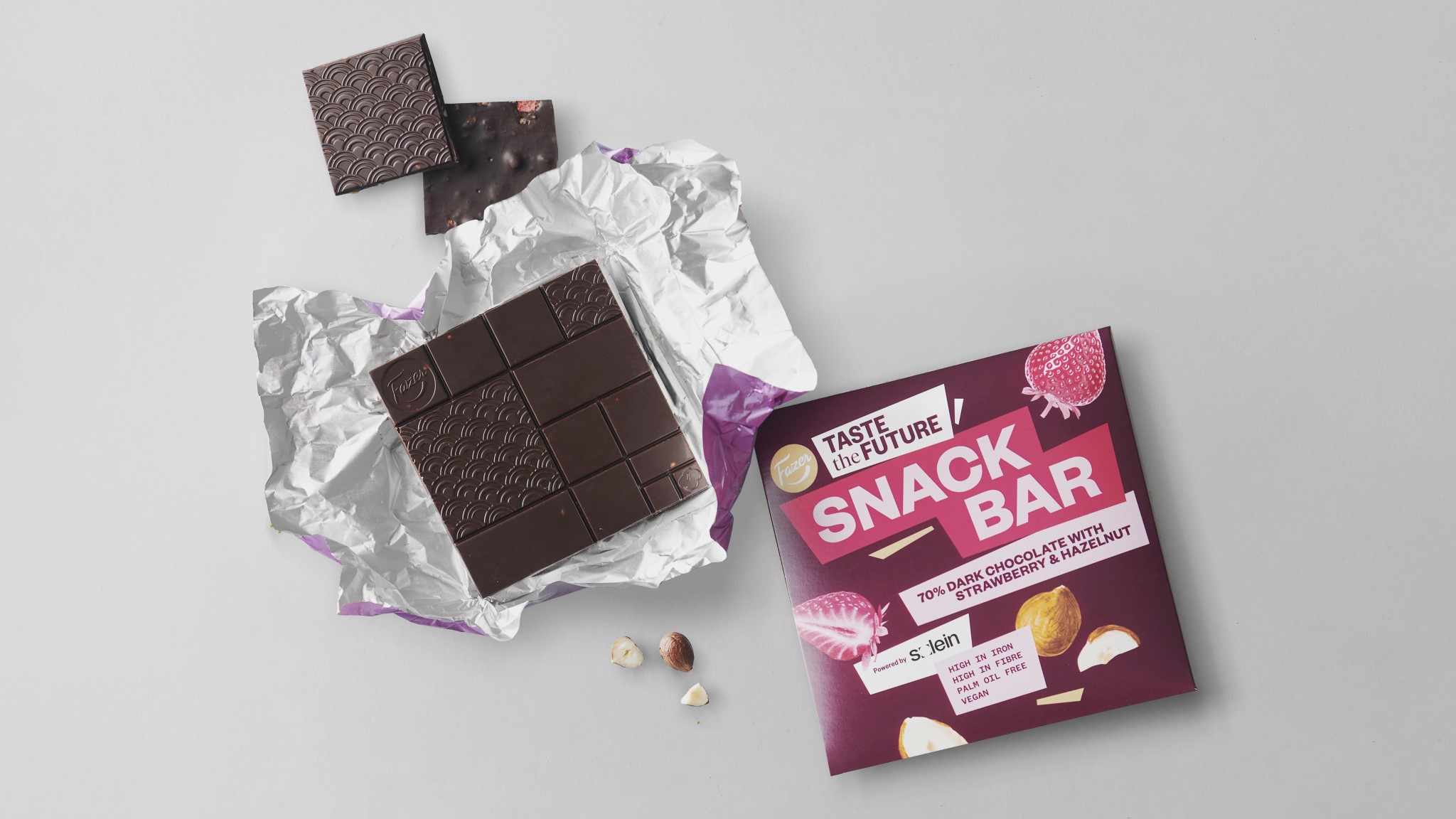 Chocoladereep gemaakt van lucht