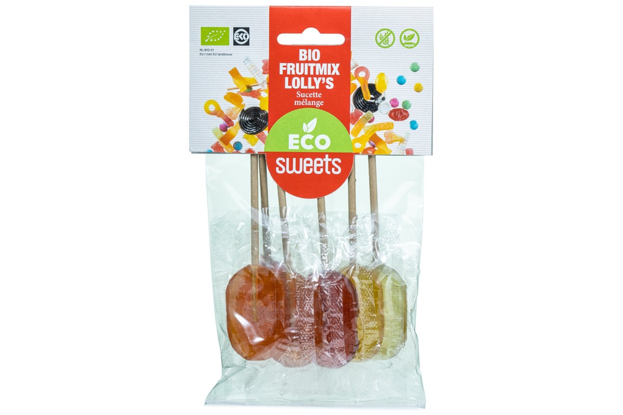 Biologische lolly met colasmaak