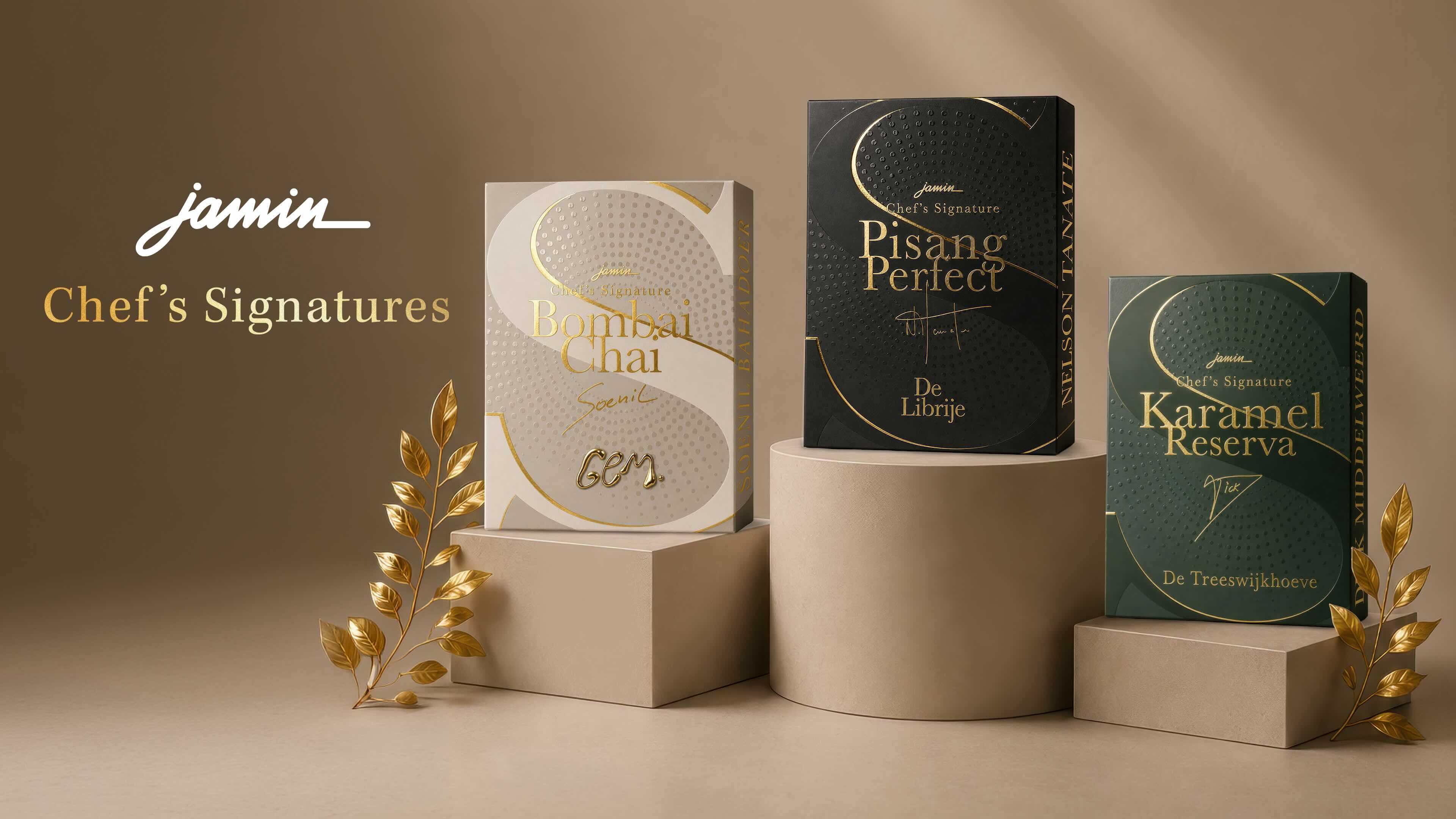 Drie topchefs geven chocoladeletter culinaire signatuur